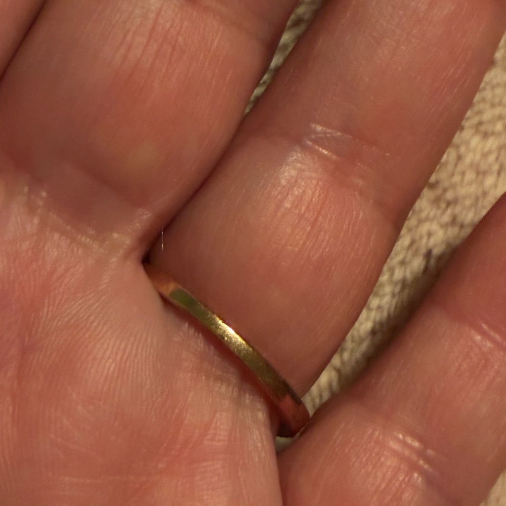Gold-Tone Ring with Clear Gemstone - Picture 9 of 16